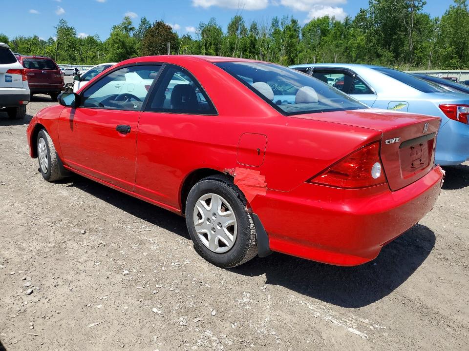 2004 Honda Civic მანქანა იყიდება აუქციონზე, vin: 1HGEM221X4L001903, აუქციონის ნომერი: 58644276