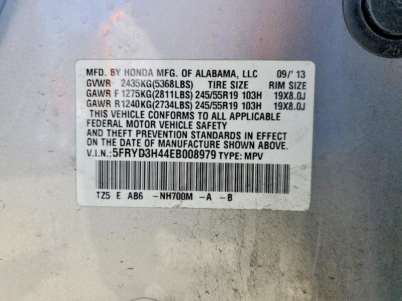 Продаж на аукціоні авто 2014 Acura Mdx, vin: 5FRYD3H44EB008979, номер лоту: 57330666