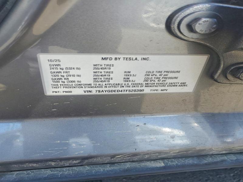 Aukcja sprzedaży 2026 Tesla Model Y, vin: 7SAYGDED4TF520390, numer aukcji: 56997786