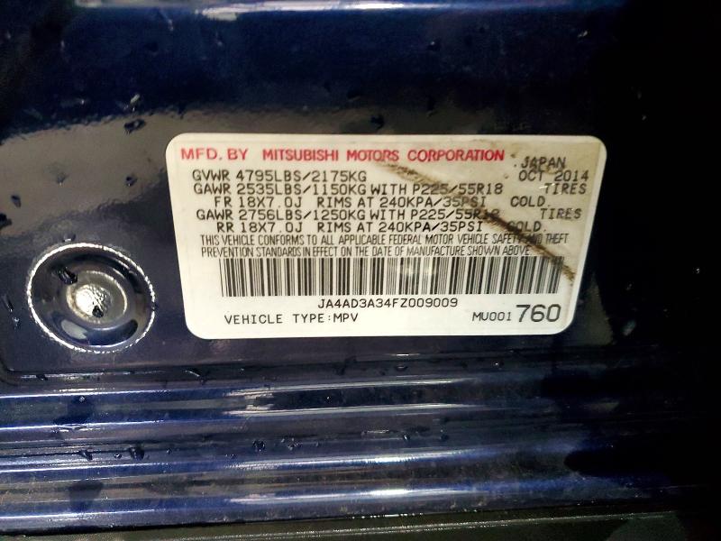 Aukcja sprzedaży 2015 Mitsubishi Outlander, vin: JA4AD3A34FZ009009, numer aukcji: 57475386