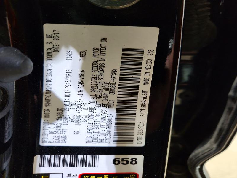 Aukcja sprzedaży 2017 Toyota Tacoma, vin: 3TMCZ5AN7HM080139, numer aukcji: 55611326