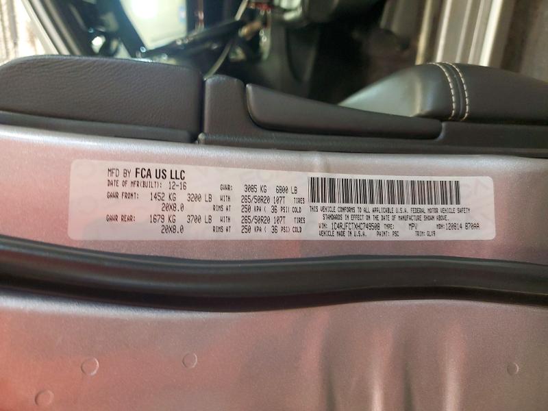 Продаж на аукціоні авто 2017 Jeep Grand Cherokee, vin: 1C4RJFCTXHC749508, номер лоту: 55756156