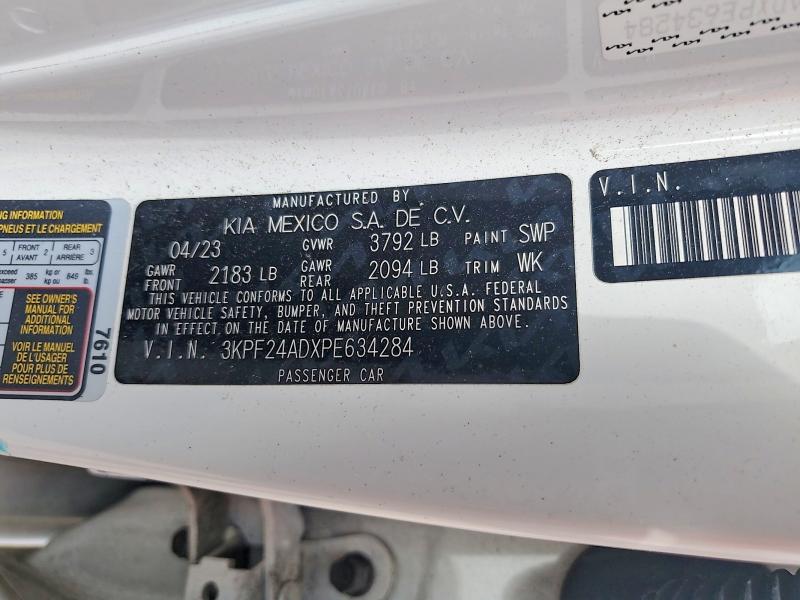 Aukcja sprzedaży 2023 Kia Forte, vin: 3KPF24ADXPE634284, numer aukcji: 58265656