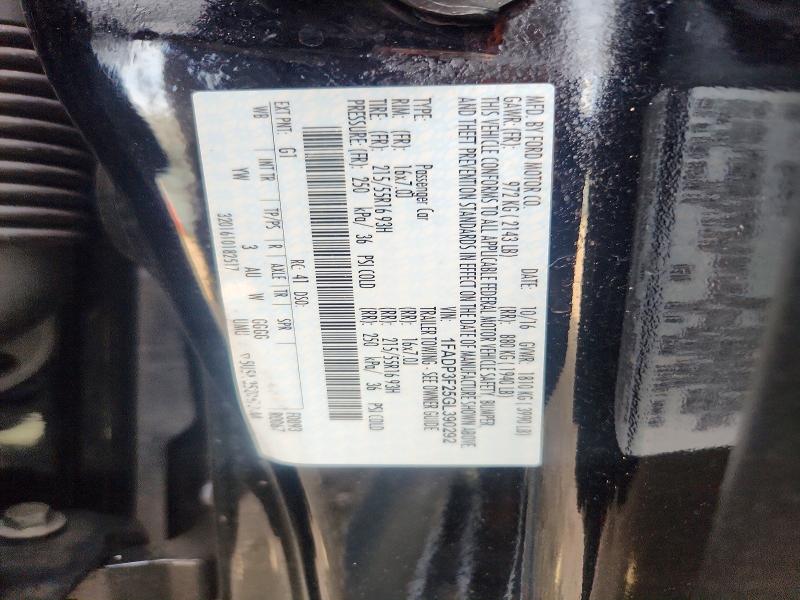 56262806 :رقم المزاد ، 1FADP3F25GL390292 vin ، 2016 Ford Focus مزاد بيع