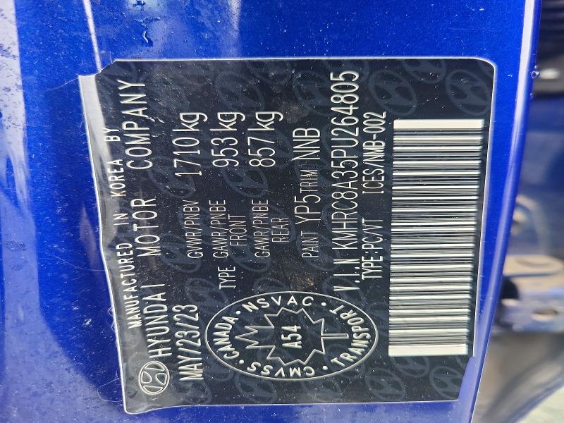Продажа на аукционе авто 2023 Hyundai Venue, vin: KMHRC8A35PU264805, номер лота: 57678486