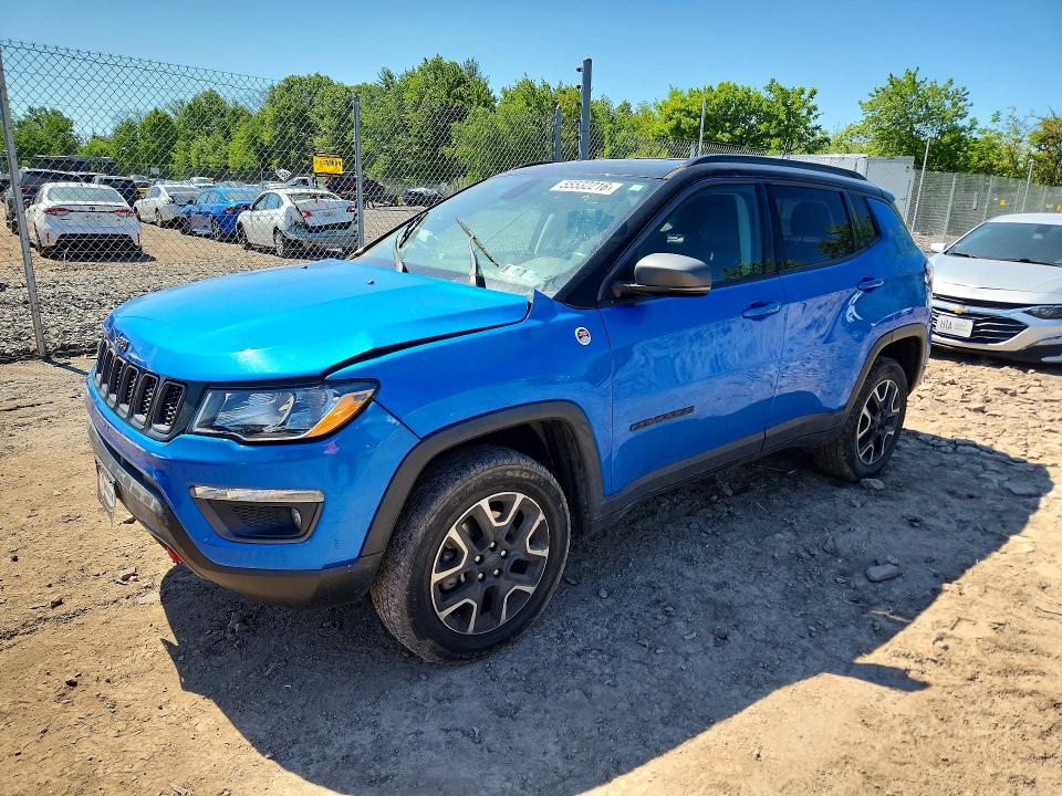 Продаж на аукціоні авто 2020 Jeep Compass, vin: 3C4NJDDB8LT151472, номер лоту: 55532216