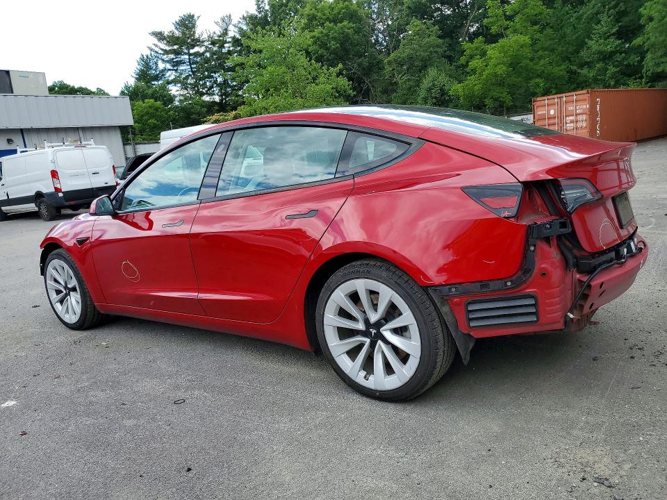 57622386 :رقم المزاد ، 5YJ3E1EA8NF287912 vin ، 2022 Tesla Model 3 مزاد بيع