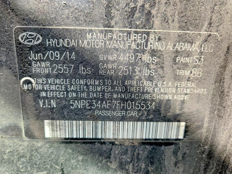 Продажа на аукционе авто 2015 Hyundai Sonata, vin: 5NPE34AF7FH015534, номер лота: 57077626