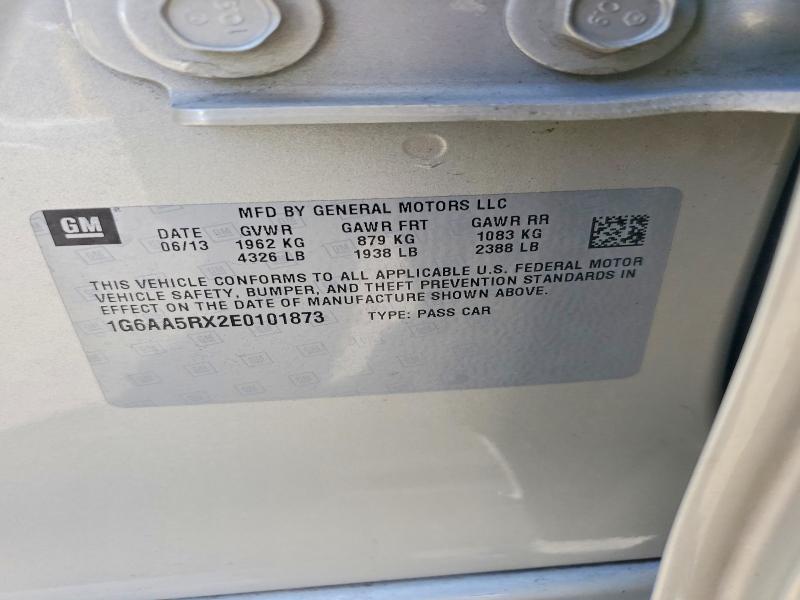 2014 Cadillac Ats მანქანა იყიდება აუქციონზე, vin: 1G6AA5RX2E0101873, აუქციონის ნომერი: 58619136