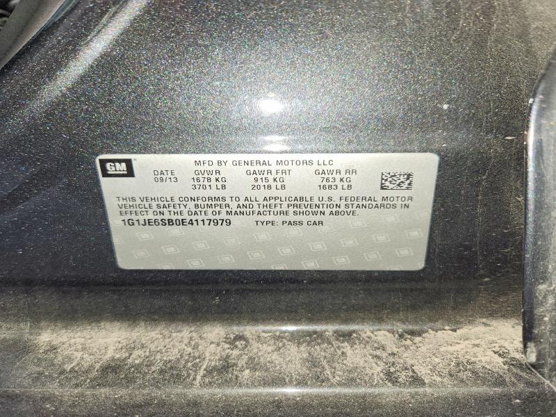 Aukcja sprzedaży 2014 Chevrolet Sonic, vin: 1G1JE6SB0E4117979, numer aukcji: 55707646