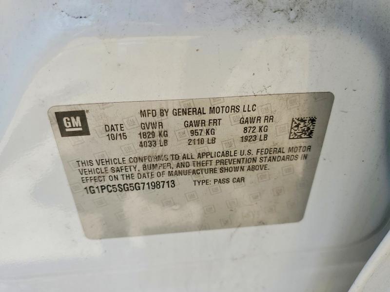 Продажа на аукционе авто 2016 Chevrolet Cruze Limited, vin: 1G1PC5SG5G7198713, номер лота: 56803176