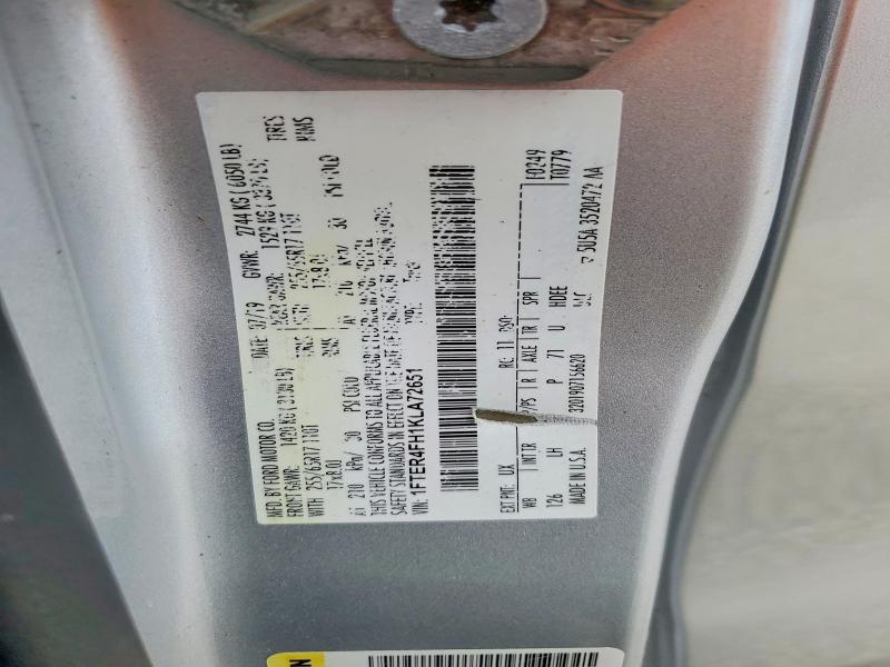 Продажа на аукционе авто 2019 Ford Ranger, vin: 1FTER4FH1KLA72651, номер лота: 56607036