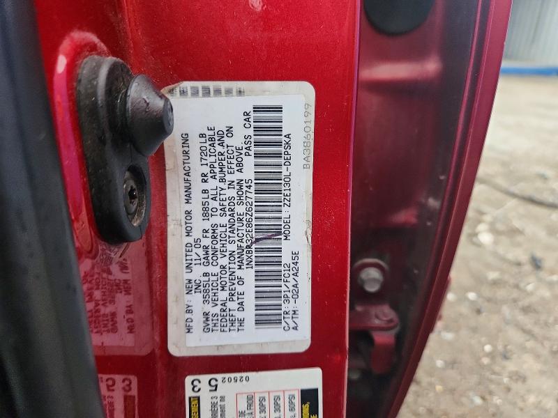 Продажа на аукционе авто 2006 Toyota Corolla, vin: 1NXBR32E86Z627745, номер лота: 58589576