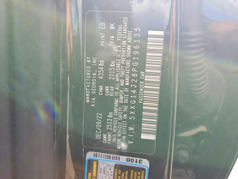 Aukcja sprzedaży 2023 Kia K5, vin: 5XXG14J28PG196135, numer aukcji: 58405586