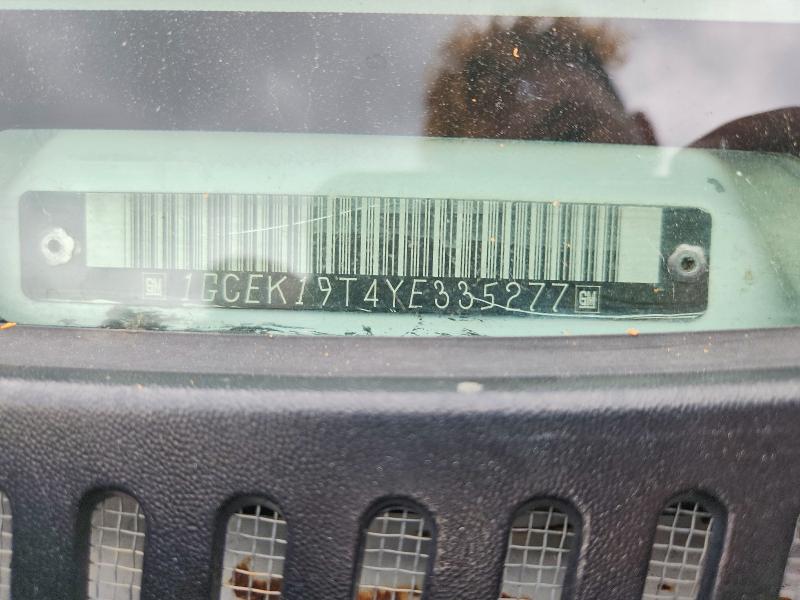 58494276 :رقم المزاد ، 1GCEK19T4YE335277 vin ، 2000 Chevrolet Silverado مزاد بيع