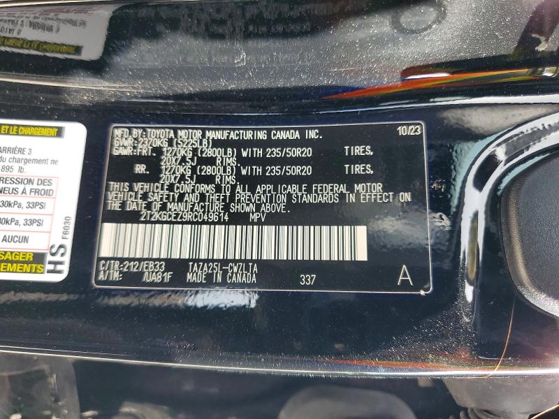 Aukcja sprzedaży 2024 Lexus Nx 350, vin: 2T2KGCEZ9RC049614, numer aukcji: 56715346