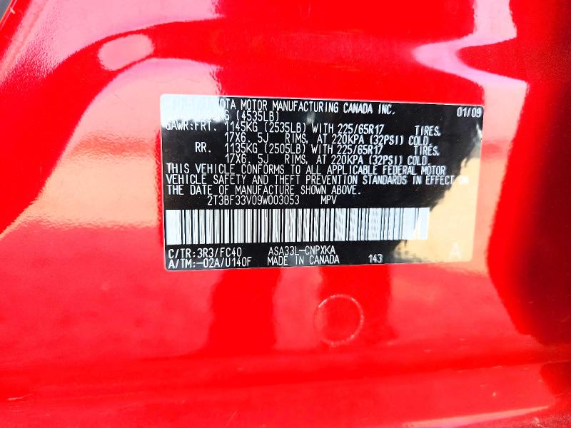 2009 Toyota Rav4 მანქანა იყიდება აუქციონზე, vin: 2T3BF33V09W003053, აუქციონის ნომერი: 56682796