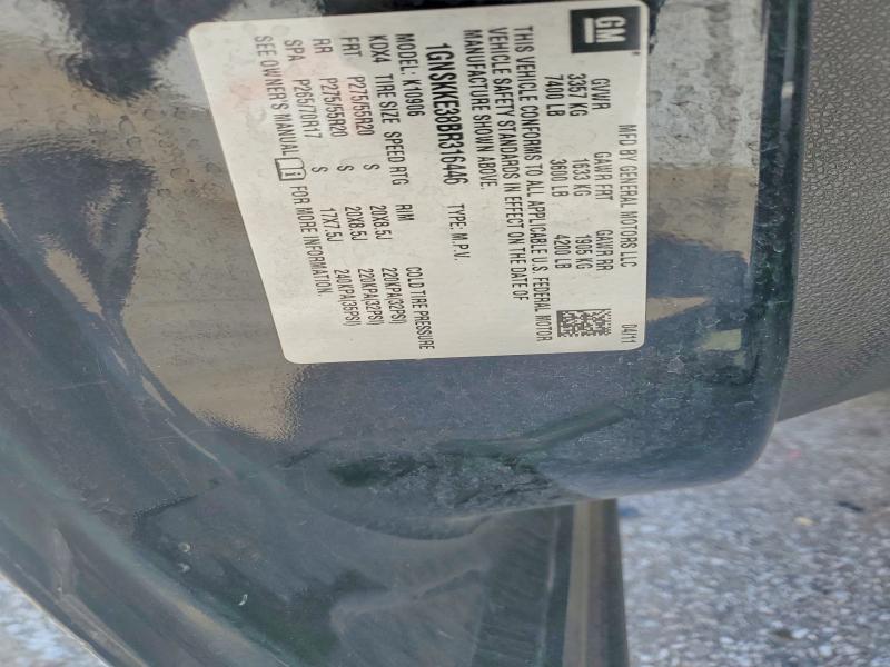 Продажа на аукционе авто 2011 Chevrolet Suburban, vin: 1GNSKKE38BR316446, номер лота: 57120656