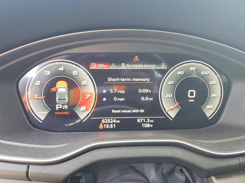 2021 Audi Q5 მანქანა იყიდება აუქციონზე, vin: WA1BAAFY0M2129627, აუქციონის ნომერი: 57949166