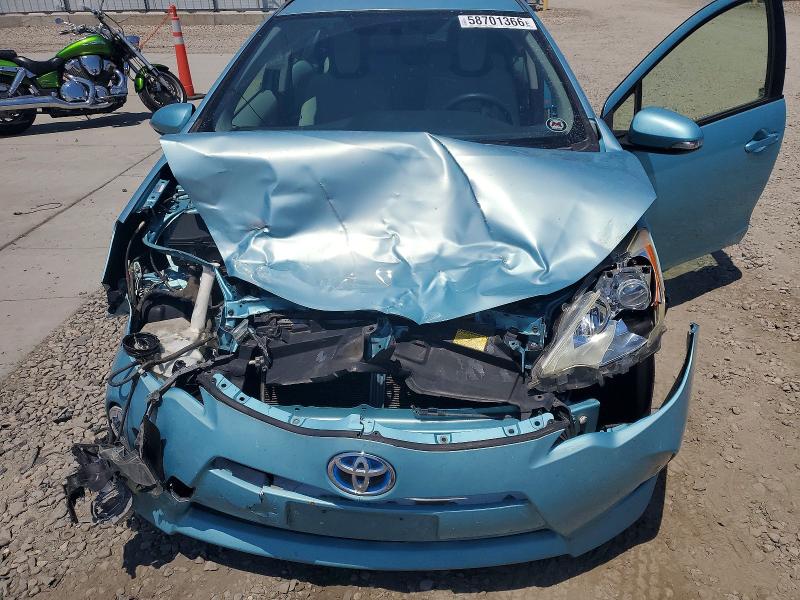 2013 Toyota Prius C მანქანა იყიდება აუქციონზე, vin: JTDKDTB30D1053965, აუქციონის ნომერი: 58701366
