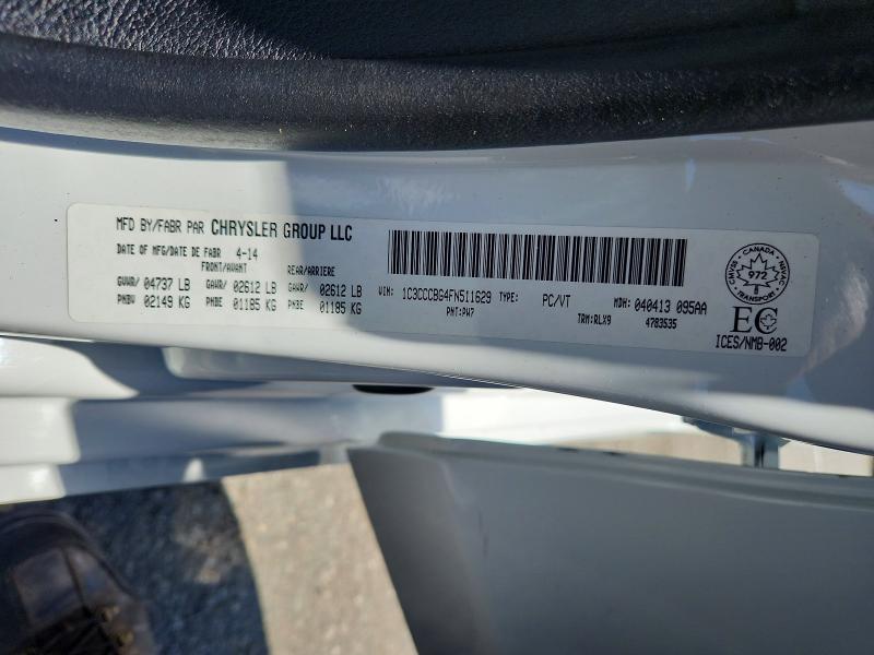 85980895 :رقم المزاد ، 1C3CCCBG4FN511629 vin ، 2015 Chrysler 200 مزاد بيع