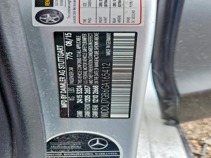 Продаж на аукціоні авто 2016 Mercedes-benz Cls, vin: WDDLJ7GB6GA165412, номер лоту: 55974616