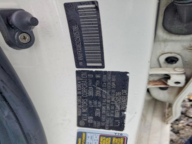 58052126 :رقم المزاد ، KNAFK4A62G5615786 vin ، 2016 Kia Forte مزاد بيع