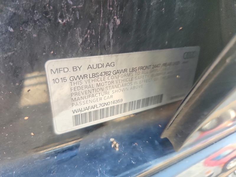 Aukcja sprzedaży 2016 Audi A4, vin: WAUAFAFL7GN016359, numer aukcji: 58420886