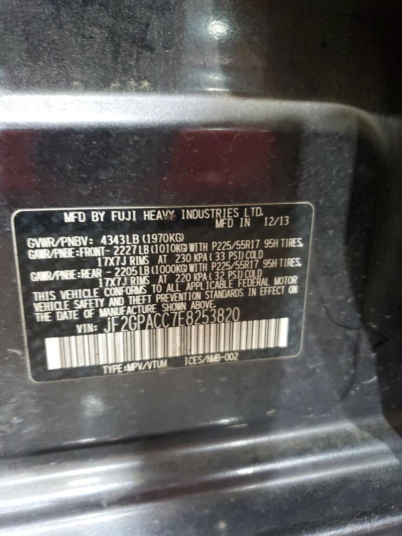 2014 Subaru Xv Crosstrek მანქანა იყიდება აუქციონზე, vin: JF2GPACC7E8253820, აუქციონის ნომერი: 56869046