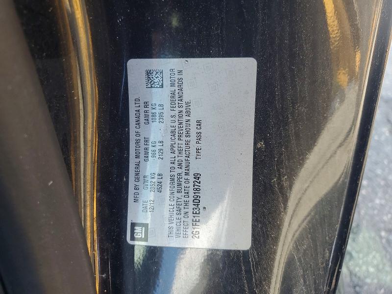 Aukcja sprzedaży 2013 Chevrolet Camaro, vin: 2G1FE1E34D9187249, numer aukcji: 57041186