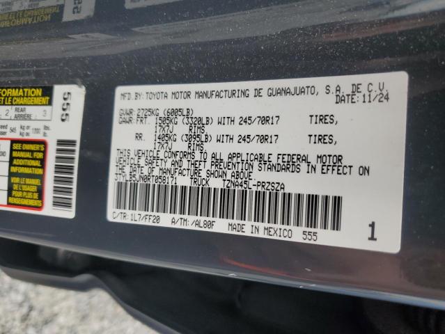 56625406 :رقم المزاد ، 3TYLB5JN0RT058171 vin ، 2024 Toyota Tacoma مزاد بيع