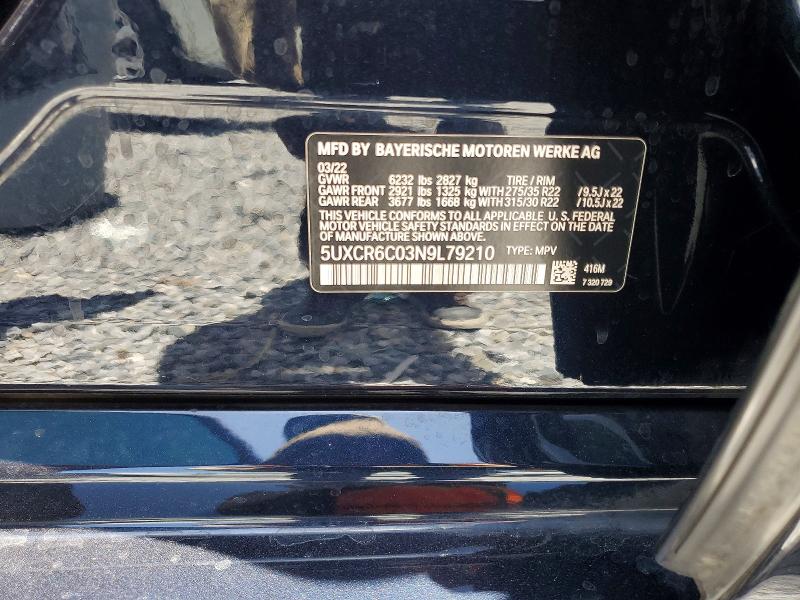 Продаж на аукціоні авто 2022 Bmw X5, vin: 5UXCR6C03N9L79210, номер лоту: 57504616