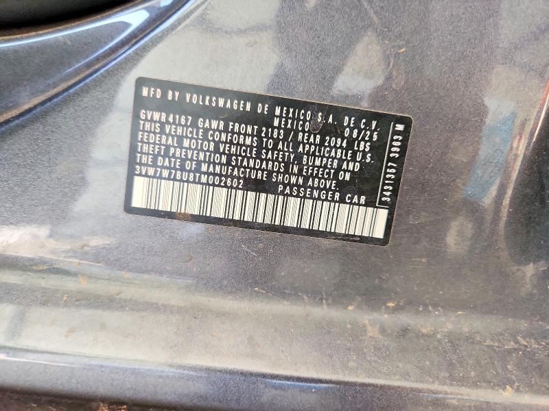 Продажа на аукционе авто 2026 Volkswagen Jetta, vin: 3VW7W7BU8TM002602, номер лота: 57681816