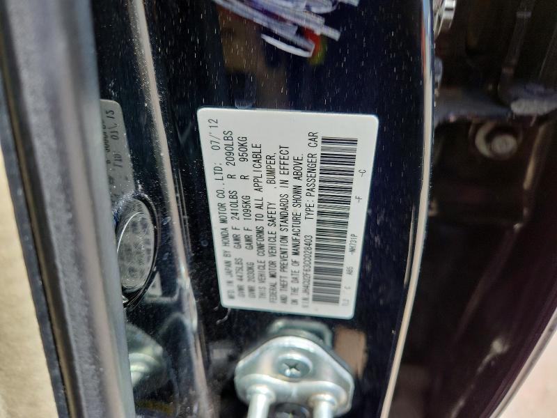 Aukcja sprzedaży 2012 Acura Tsx, vin: JH4CU2F63CC028403, numer aukcji: 56080076