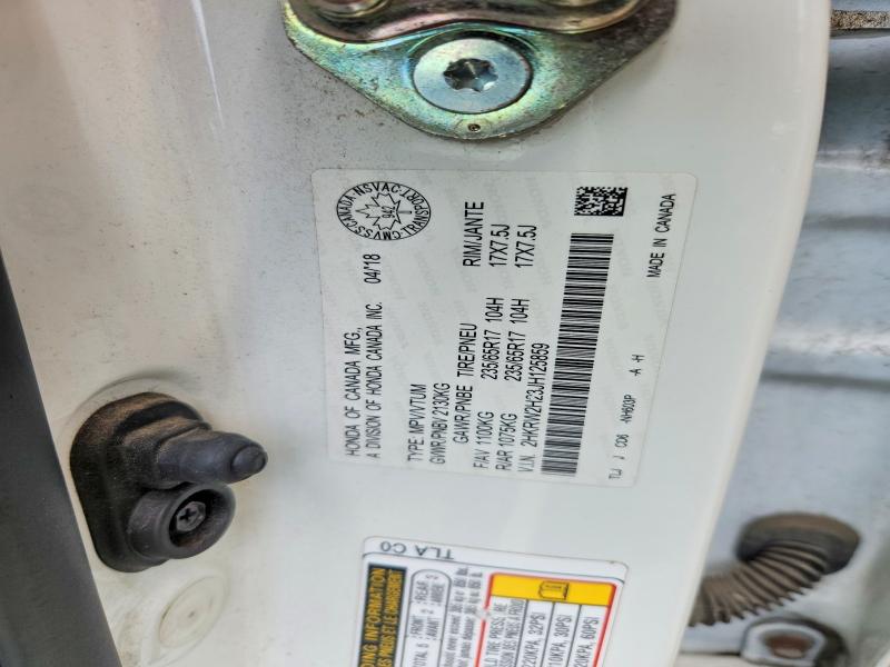 56577036 :رقم المزاد ، 2HKRW2H23JH125859 vin ، 2018 Honda Cr-v مزاد بيع