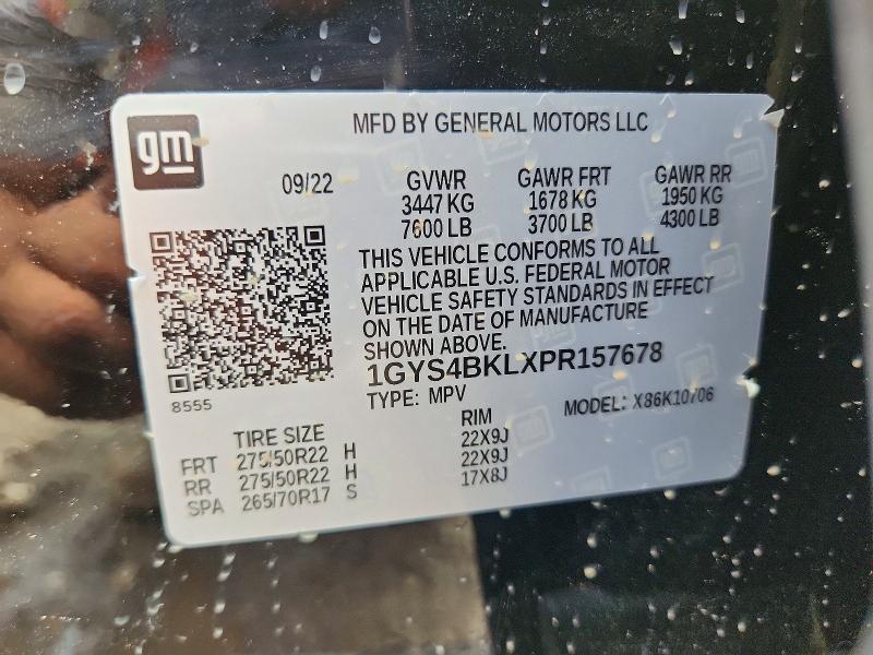 Продажа на аукционе авто 2023 Cadillac Escalade, vin: 1GYS4BKLXPR157678, номер лота: 58209386