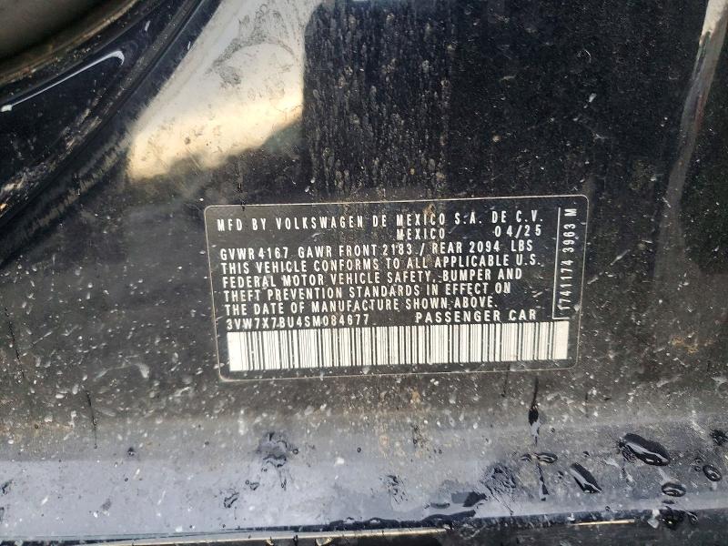 Продаж на аукціоні авто 2025 Volkswagen Jetta, vin: 3VW7X7BU4SM084677, номер лоту: 54911136