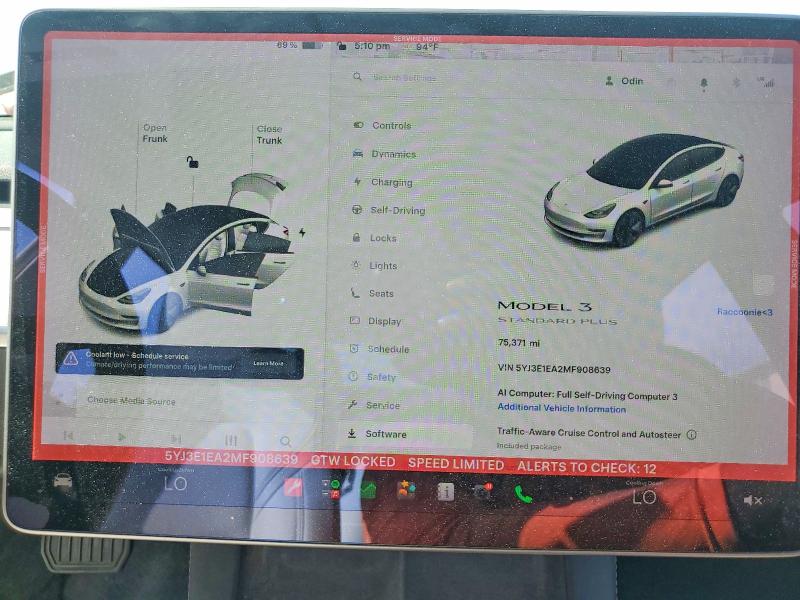 Продажа на аукционе авто 2021 Tesla Model 3, vin: 5YJ3E1EA2MF908639, номер лота: 57118556