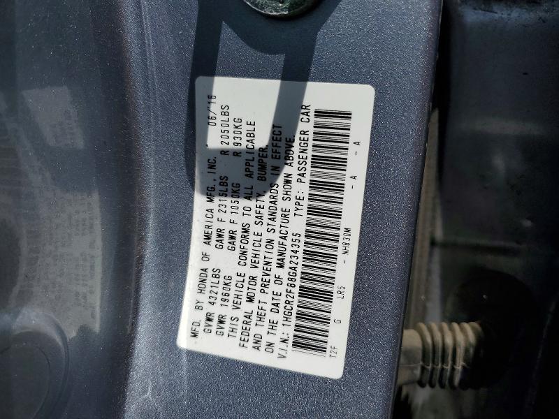 55088836 :رقم المزاد ، 1HGCR2F88GA234355 vin ، 2016 Honda Accord مزاد بيع