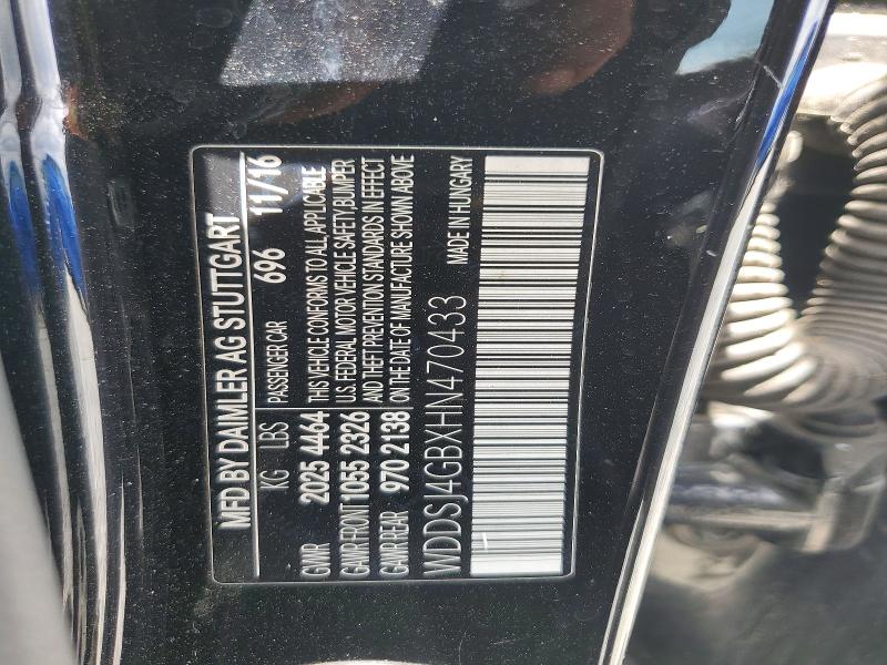 Продажа на аукционе авто 2017 Mercedes-benz Cla, vin: WDDSJ4GBXHN470433, номер лота: 58400476