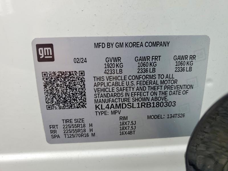 Aukcja sprzedaży 2024 Buick Encore Gx, vin: KL4AMDSL1RB180303, numer aukcji: 56744676