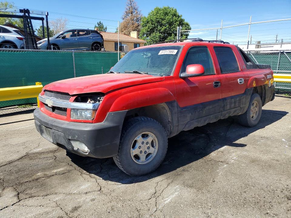 Aukcja sprzedaży 2003 Chevrolet Avalanche, vin: 3GNEK13T83G267552, numer aukcji: 57317966
