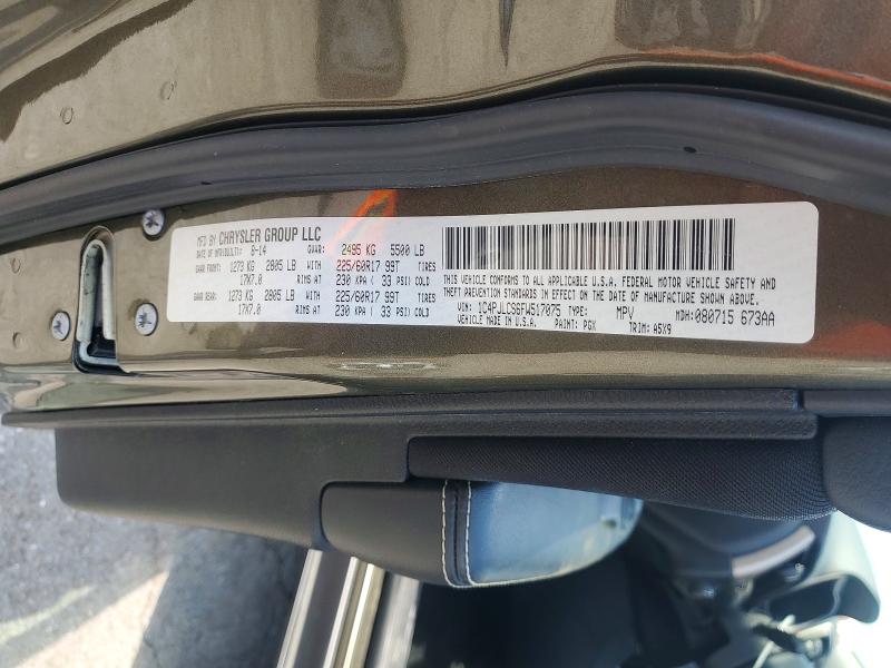 58605776 :رقم المزاد ، 1C4PJLCS6FW517075 vin ، 2015 Jeep Cherokee مزاد بيع