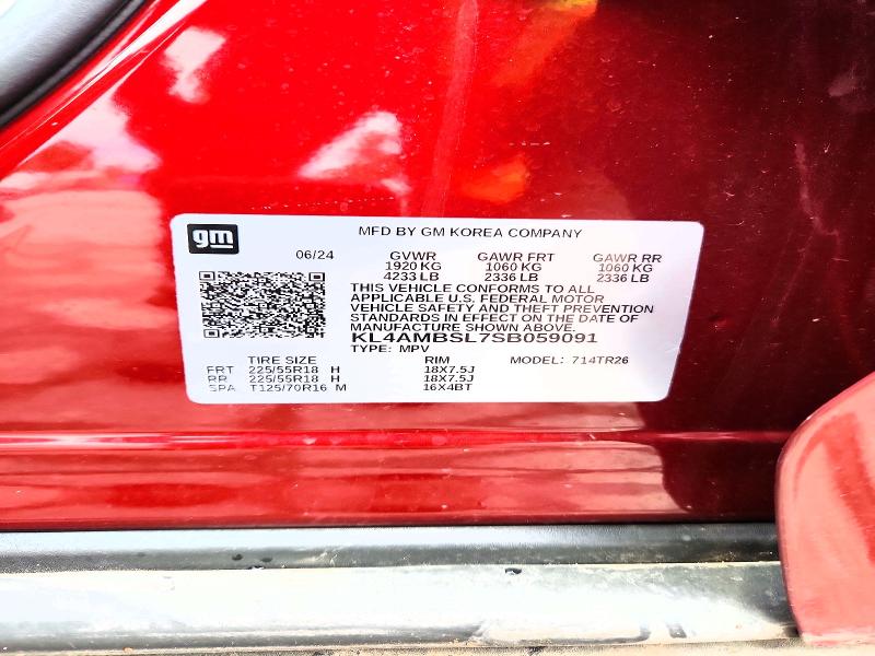 2025 Buick Encore Gx მანქანა იყიდება აუქციონზე, vin: KL4AMBSL7SB059091, აუქციონის ნომერი: 56441556