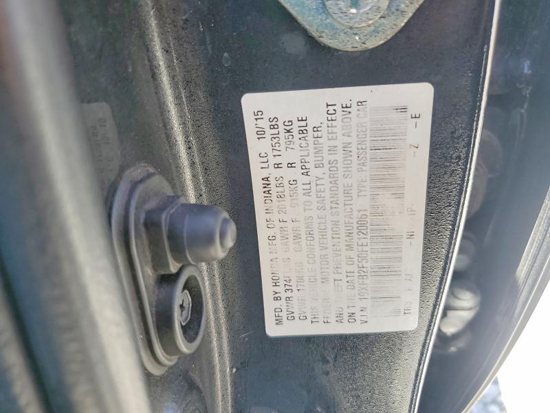 55644396 :رقم المزاد ، 19XFB2F50FE120061 vin ، 2015 Honda Civic مزاد بيع