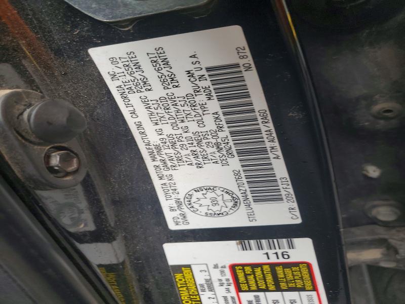 Auction sale of the 2010 Toyota Tacoma, vin: 5TELU4EN4AZ707682, lot number: 55754686