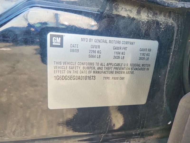 2010 Cadillac Cts მანქანა იყიდება აუქციონზე, vin: 1G6DG5EG0A0101673, აუქციონის ნომერი: 59092366