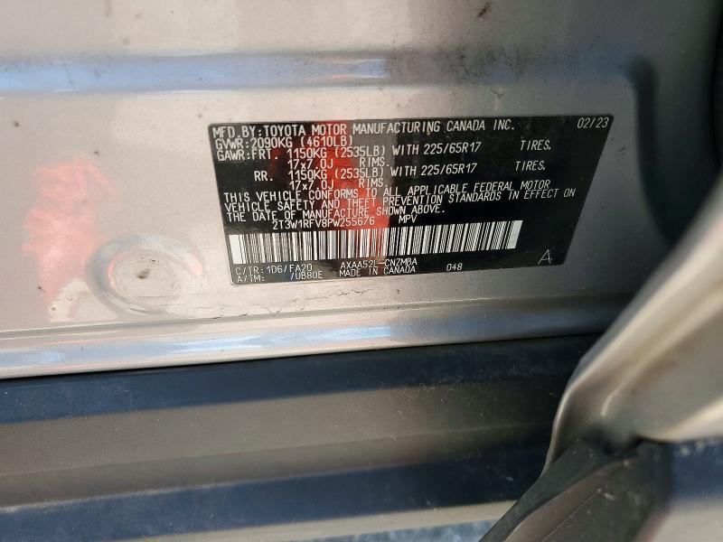 55556136 :رقم المزاد ، 2T3W1RFV8PW255676 vin ، 2023 Toyota Rav4 مزاد بيع