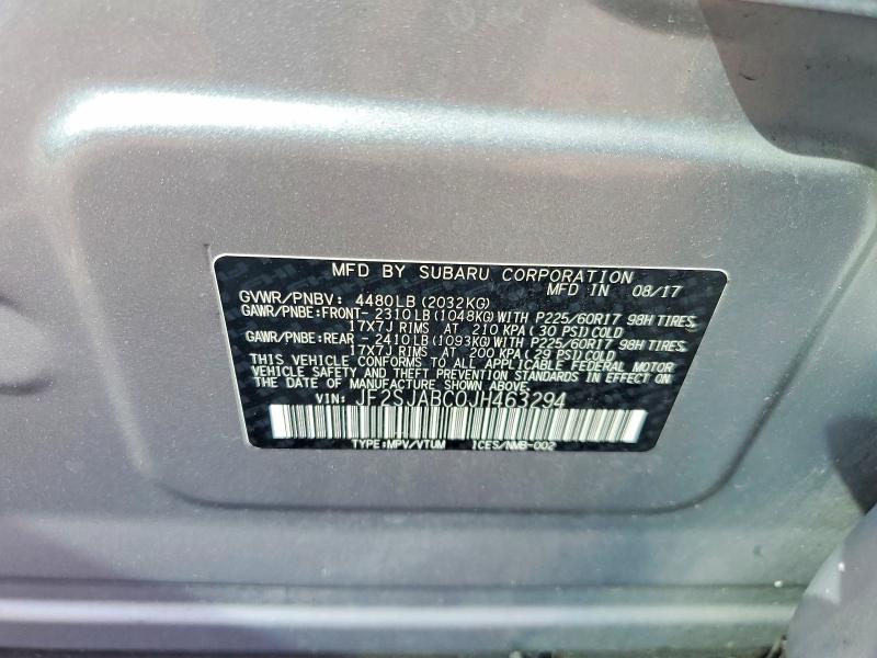 Aukcja sprzedaży 2018 Subaru Forester, vin: JF2SJABC0JH463294, numer aukcji: 57004526