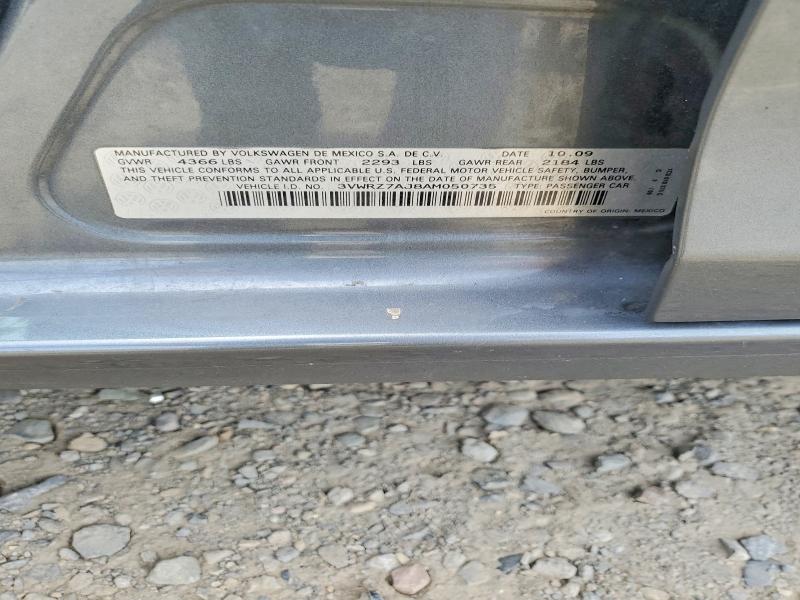 57259096 :رقم المزاد ، 3VWRZ7AJ8AM050735 vin ، 2010 Volkswagen Jetta مزاد بيع